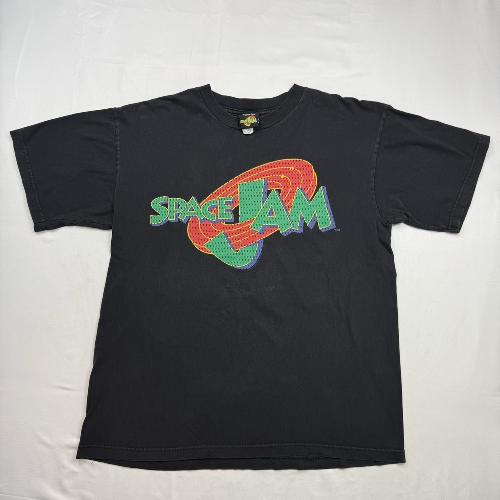 Vintage 90s Space Jam Michael Jordan 1996 Warner Bros Movie Promo Men's Sz Large